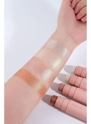 Lápiz Iluminador Con Brocha Yazzbeauty Miami Warm Bronze