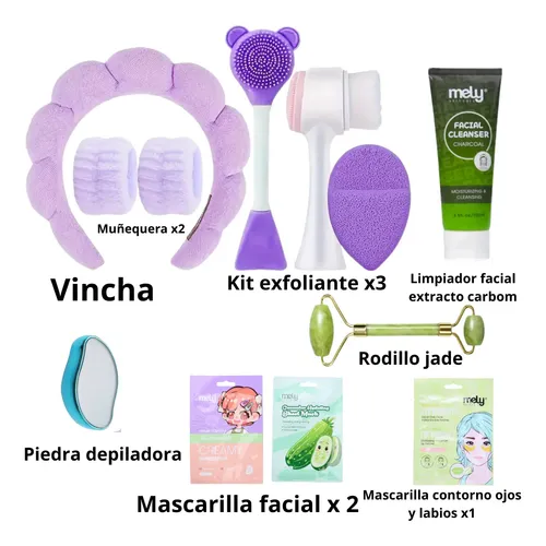 Kit Skincare Piel Grasa Mujer Limpieza Facial Rutina Diaria