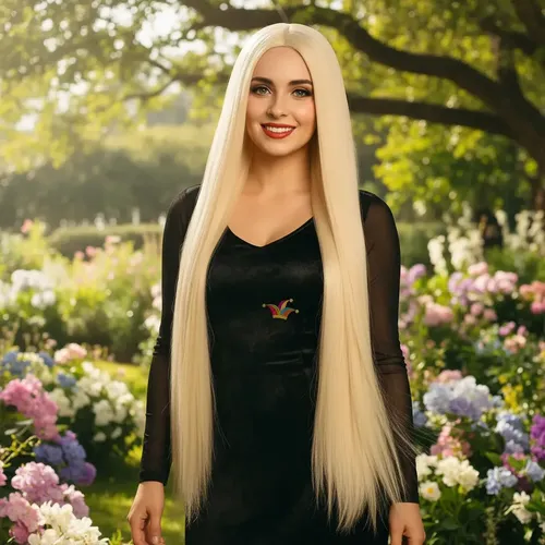 Peluca Extra Largo Rubia Para Rapunzel Enredados Disfraz