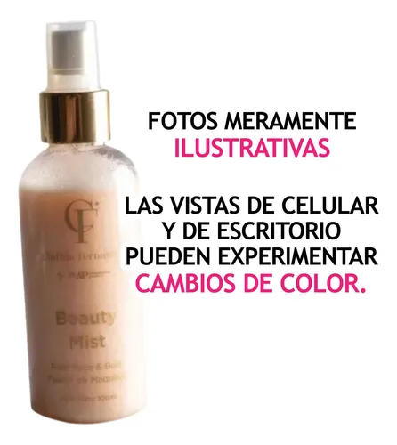 Bruma Fijadora De Maquillaje Beauty Mist Glow By Cinthia Ap