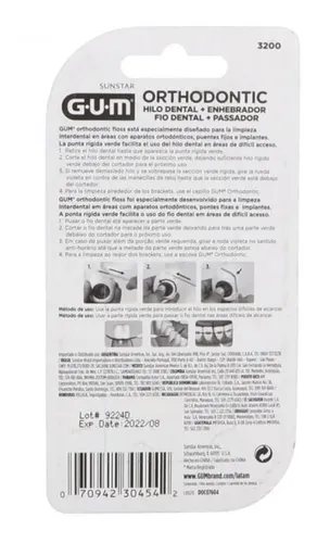 Hilo Dental Gum Para Ortodoncia Con 50 Usos