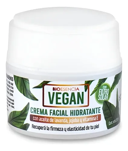 Crema Facial Hidratante Vegana Bioesencia