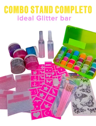 Combo Stand Completo Glitter Bar Strass Brillos
