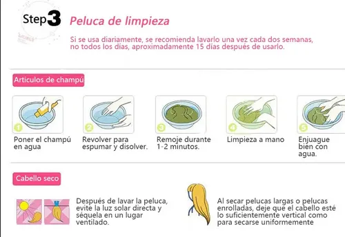 Pelucas Mujer Dama Cabello Naturales Larga Onduladas Marrón