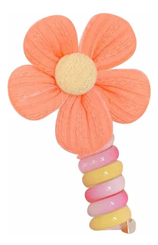 Collar De Pelo Con Forma De Flor Para Niña, Bonita Cuerda De