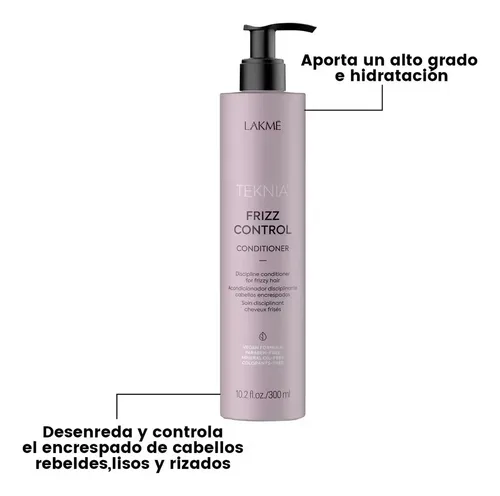 Acondicionador Lakme Teknia Frizz Control Para Cabellos Encrespados 300ml