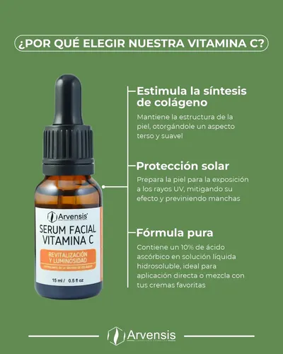 Serum Vitamina C Revitalizante Y Luminosidad 15ml Arvensis