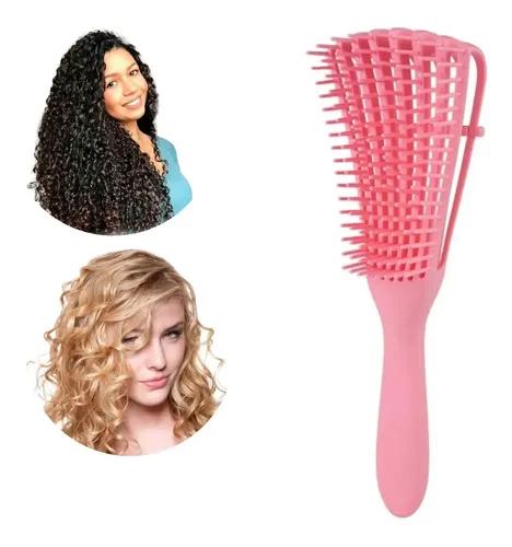 & Cepillo Peine Flexible Desenredante Cabello Rizado, Afro T