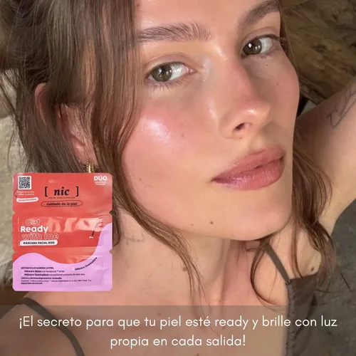 Mascara Facial Nic Get Ready Detox Exfoliante Iluminadora X3