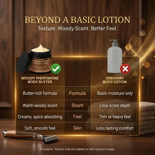 Manteca Corporal Para Hombre Con Aroma Woody Amber