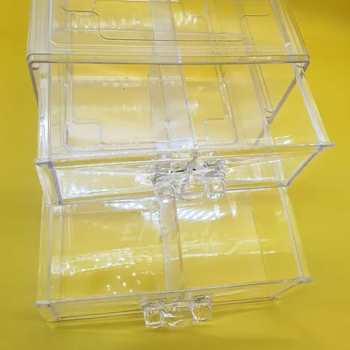 Organizador Acrílico 4 Cajones Transparente Maquillaje Joya
