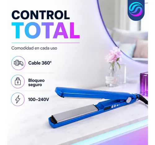 Planchita De Pelo Cabello Profesional Digital Titanium 250°