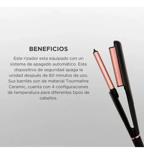 Teknikpro Buclera Mega Waver Rizador de ondas al agua – Negro