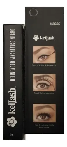 Delineador Magnético Negro Keilash Larga Duración Impermeable 4ml