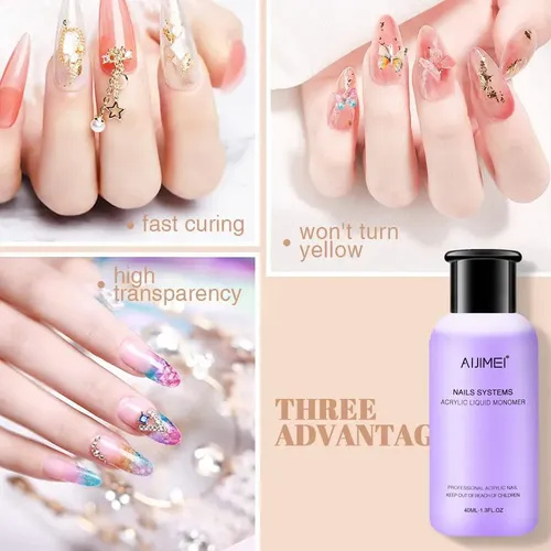 Kit De Uñas Acrílicas Profesional Aijimei Set A