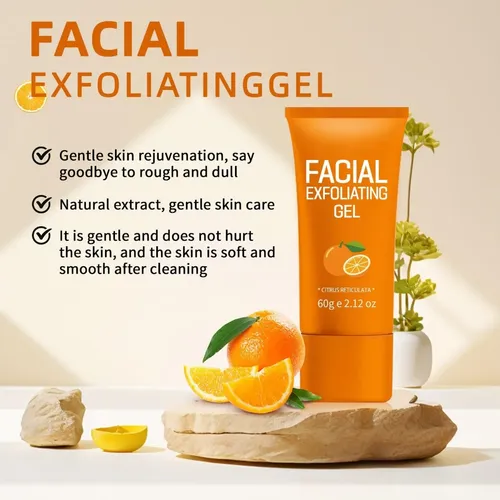 Gel Exfoliante Facial Naranja 60 G Puntos Negros Todo Tipo De Piel Día/noche