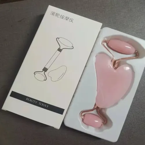 Juego De 2 Piezas Guasha Con Rodillo Facial Y Herramienta Ma