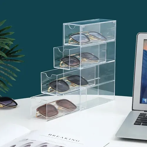Qyq – Organizador De Maquillaje Y Lentes De Sol Caja De