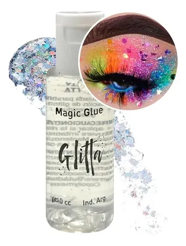 Glitter Gliter Glitta Maquillaje Artistico X 2 Uñas Rostro