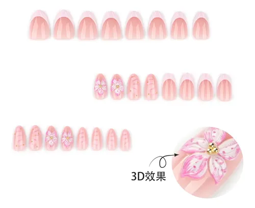 Xw. Aflorish- Floral 3d Rosa Francés