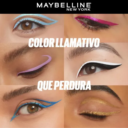 Delineador De Ojos Liquido Maybelline Tattoo Liner Play Acabado Metálico Color Ride