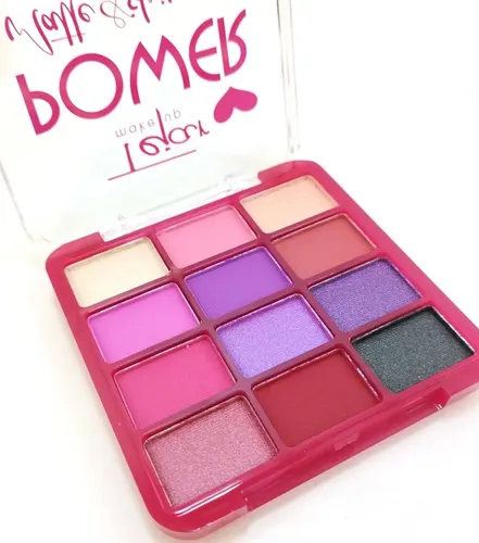 Paleta Sombras Ojos 12 Tonos Power De Tejar X 3 Unidades