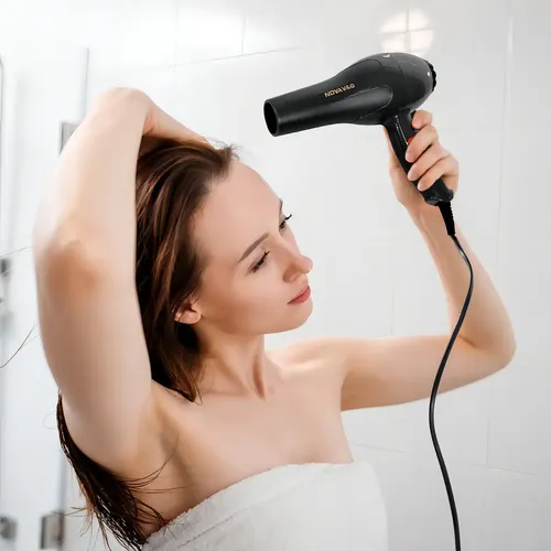 Secador De Pelo Profesional Con 2 Niveles De Calor Color Rojo
