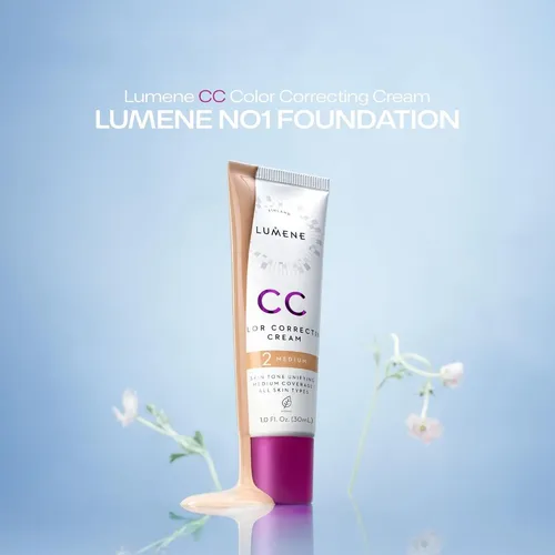 Lumene Cc Cream Vegana Correctora De Color 7 Deep 1 Oz