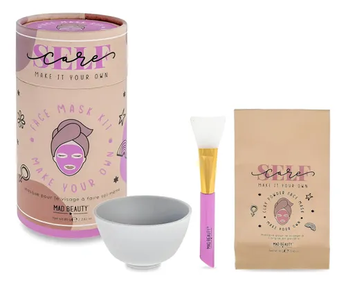 Conjunto De Mascarillas Faciales Mad Beauty Diy Lavanda 80g