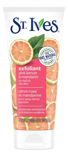 Exfoliante Facial St. Ives, Limón Rosa Y Mandarina, 6 Onzas