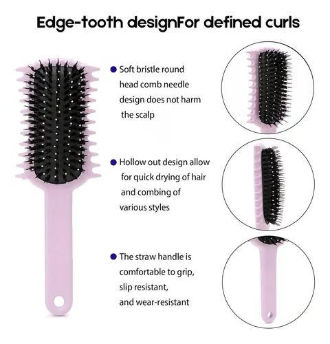 Cepillo Para Cabello Rizado Uhaclws Volume Curl Defining Pur