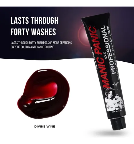 Tinte De Pelo Manic Panic Divine Wine Semipermanente 90 Ml
