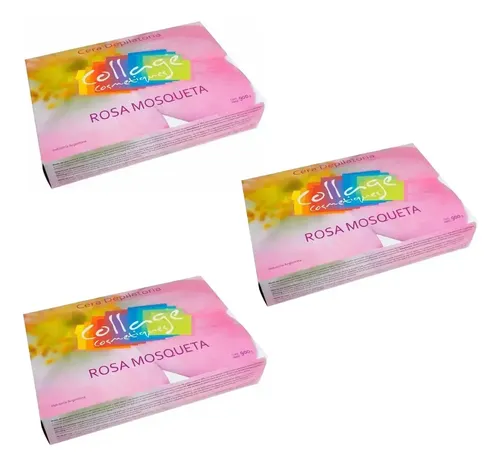 Cera Depilatoria Profesional Rosa Mosqueta 900gr Collage X3