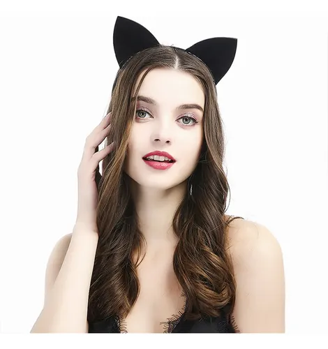 3 Diademas Navideñas Con Orejas De Gato Para El Pelo, Creati