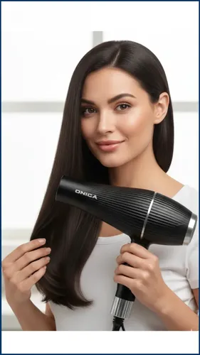 Secador De Pelo 2400w 2 Velocidades 3 Temperaturas Color Negro