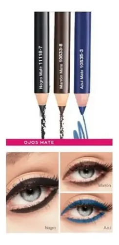Lápiz Delineador Avon Color Trend Negro Mate 1g