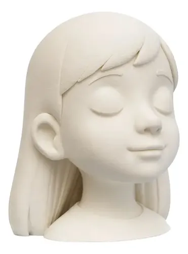 Exhibidor Infantil Cabeza Tamaño Niña 3d  23 Cm