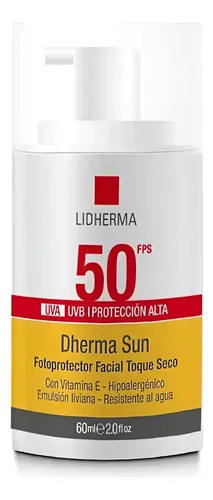 Lidherma Dherma Sun Protector Facial Toque Seco 50 Solar