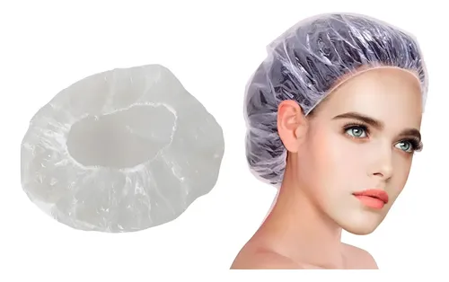 Gorro Cofia X30un Descartable Polietileno Tintura Baño Crema