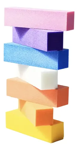Bloque Pulido X 10 Uñas Esculpidas Acrilicas Gelificadas