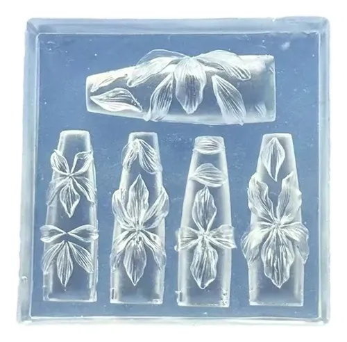 Molde De Silicona Para Pegatinas De Decoración De Uñas En Re