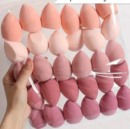 10 Esponjas  Maquillaje  Huevo  Base  Polvo  Set