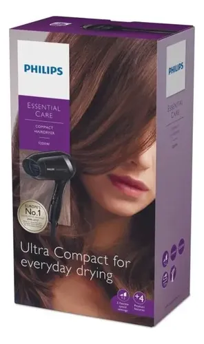 Secador De Pelo Philips Essential Care Bhd001 De 1200 W A Negro
