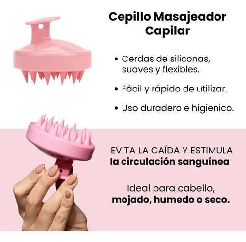 Vitamina Biotina X100 Cc, Cepillo Masajeador Anti-quiebre