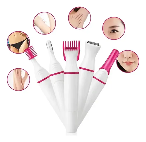 Depiladora Facial Mujer 5 En 1 Cejas Corporal Eléctrica