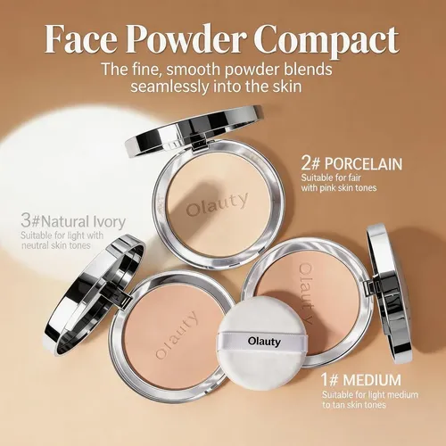 Base De Polvo Mineral Lingyun Spf 30 #2 Porcelain 4-en-1