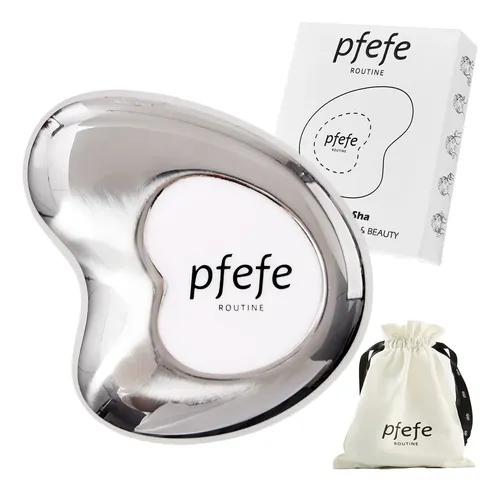 Gua Sha Facial Metal Acero Inoxidable Para Spa Y Cuidado