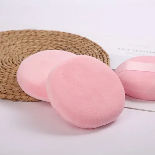130mm Large Fluffy Powder Puff Reusable Setting Makeup 6 Pcs