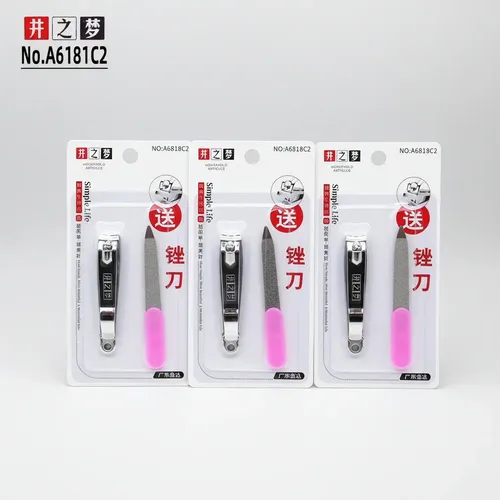 Set Kit De Corta Uñas Alicate Manicuria Acero Inoxidable