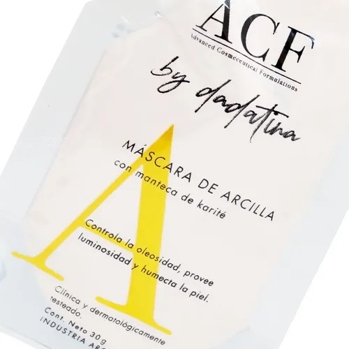 Acf By Dadatina Mascara De Arcilla Limpieza Facial Vegano